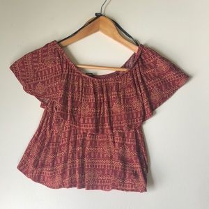 Aztec off the shoulder top